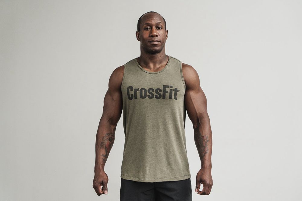 Débardeurs NOBULL Homme Vert - NOBULL Crossfit®,France (0517-KXOYI)